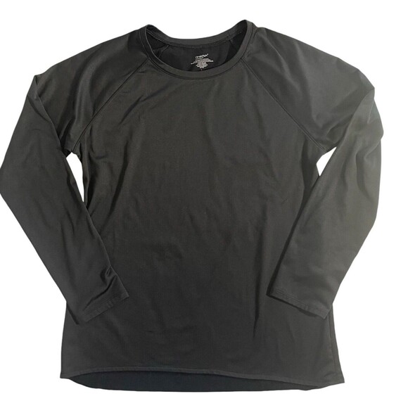 Climate Right Cuddl Duds Black Gorpcore Crew Neck Base Layer Top L Hike Camp - Picture 1 of 9
